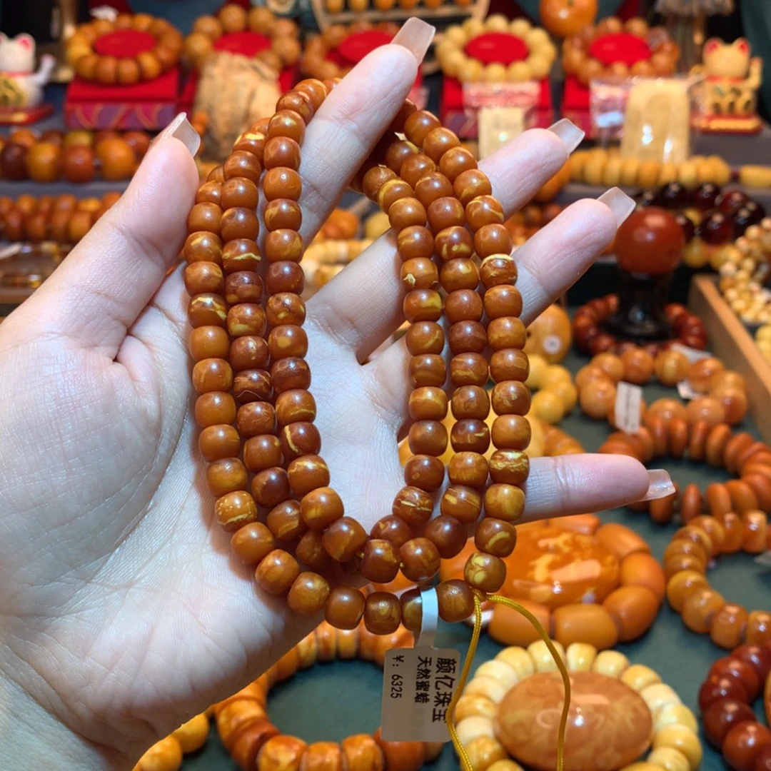 【闪购商品】蜜蜡手链未镶嵌龚*迁蜜蜡手链