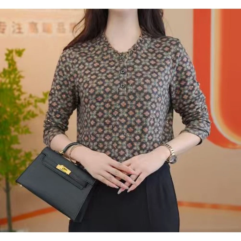 C326【出口原单】法式高级优雅百搭显瘦遮肉衬衫-珈珈