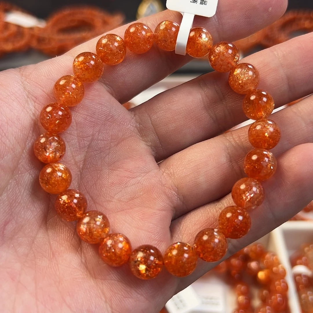 未镶嵌手链长石金太阳8.8mm左右单圈