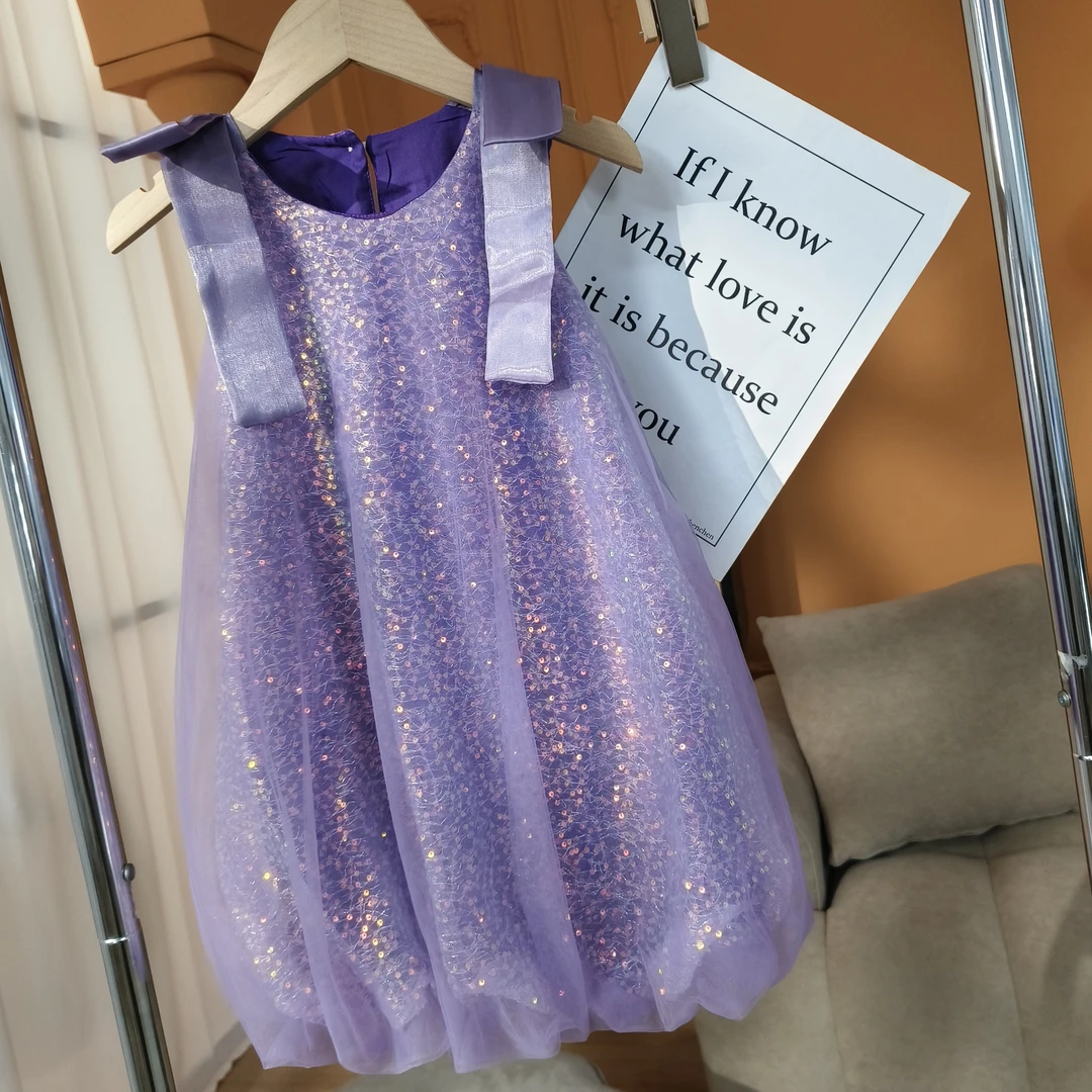 女童夏装2025新款洋气时髦大童连衣裙儿童装夏季公主裙子女孩纱裙