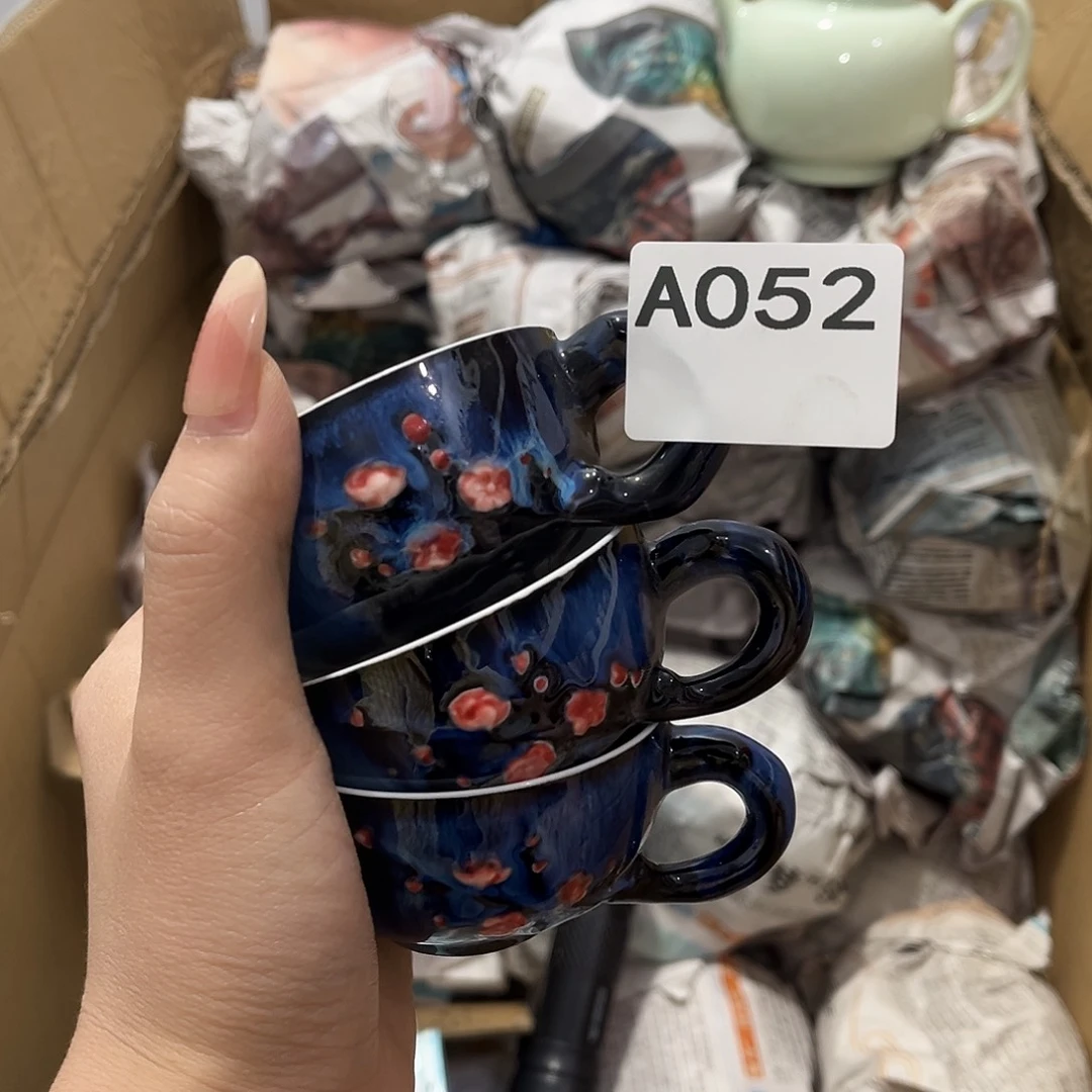 融***莲瓷片茶摆件工艺品摆件666