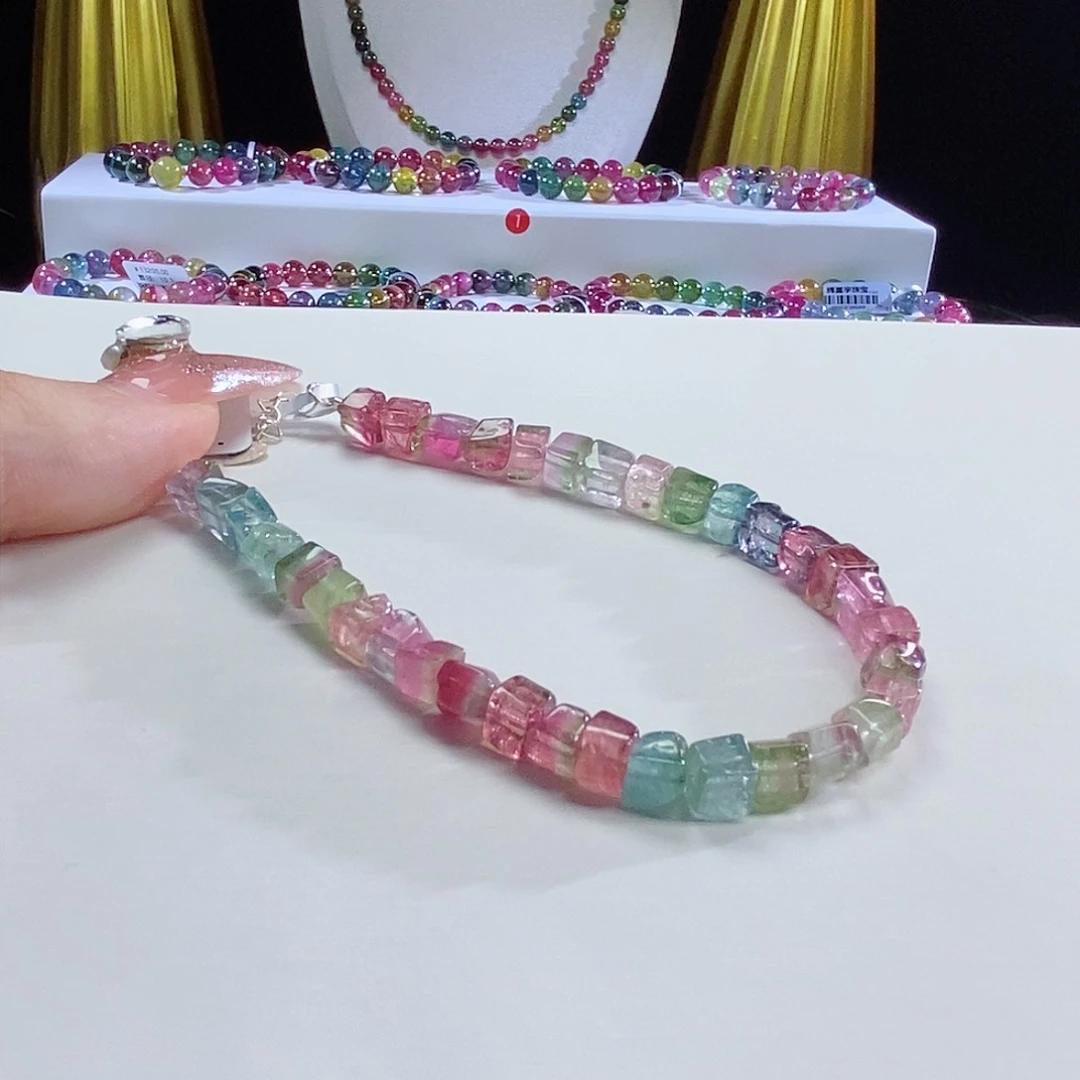 手链未镶嵌碧玺方糖西瓜