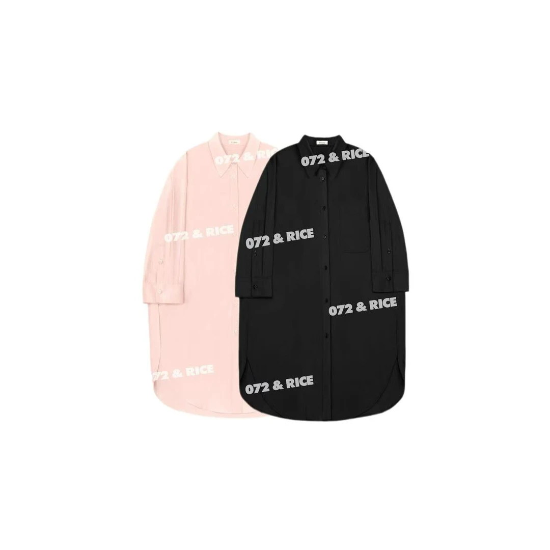 072 & RICE【博主大衬衣】100纯棉 夏季休闲翻领长袖衬衫 32XB74