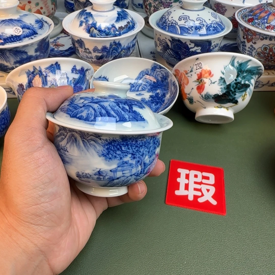 纯手工纯手绘茶具282开片