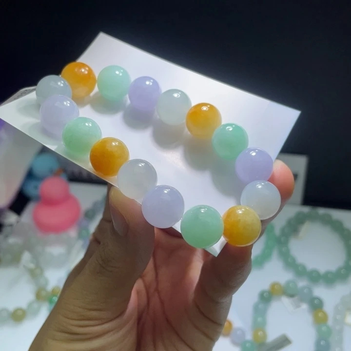 未镶嵌手串翡翠B***u翡翠