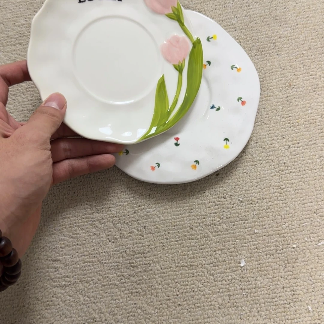 呕***~无盖款陶瓷两个盘子