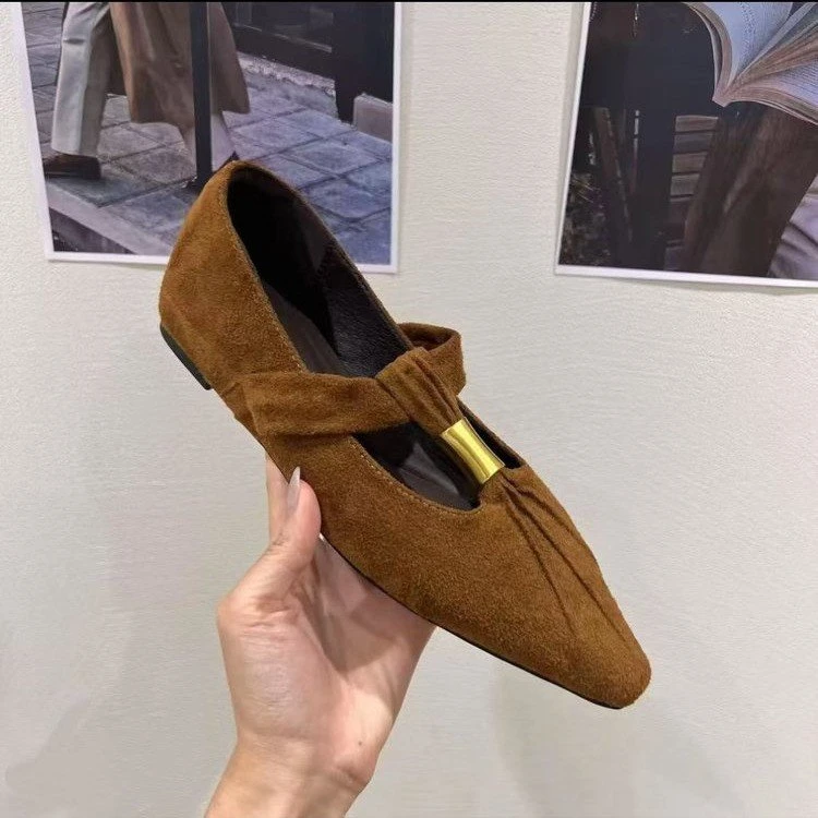 法式单鞋尖头鞋2025秋季内增高小香风单鞋软底鞋子复古玛丽珍女鞋