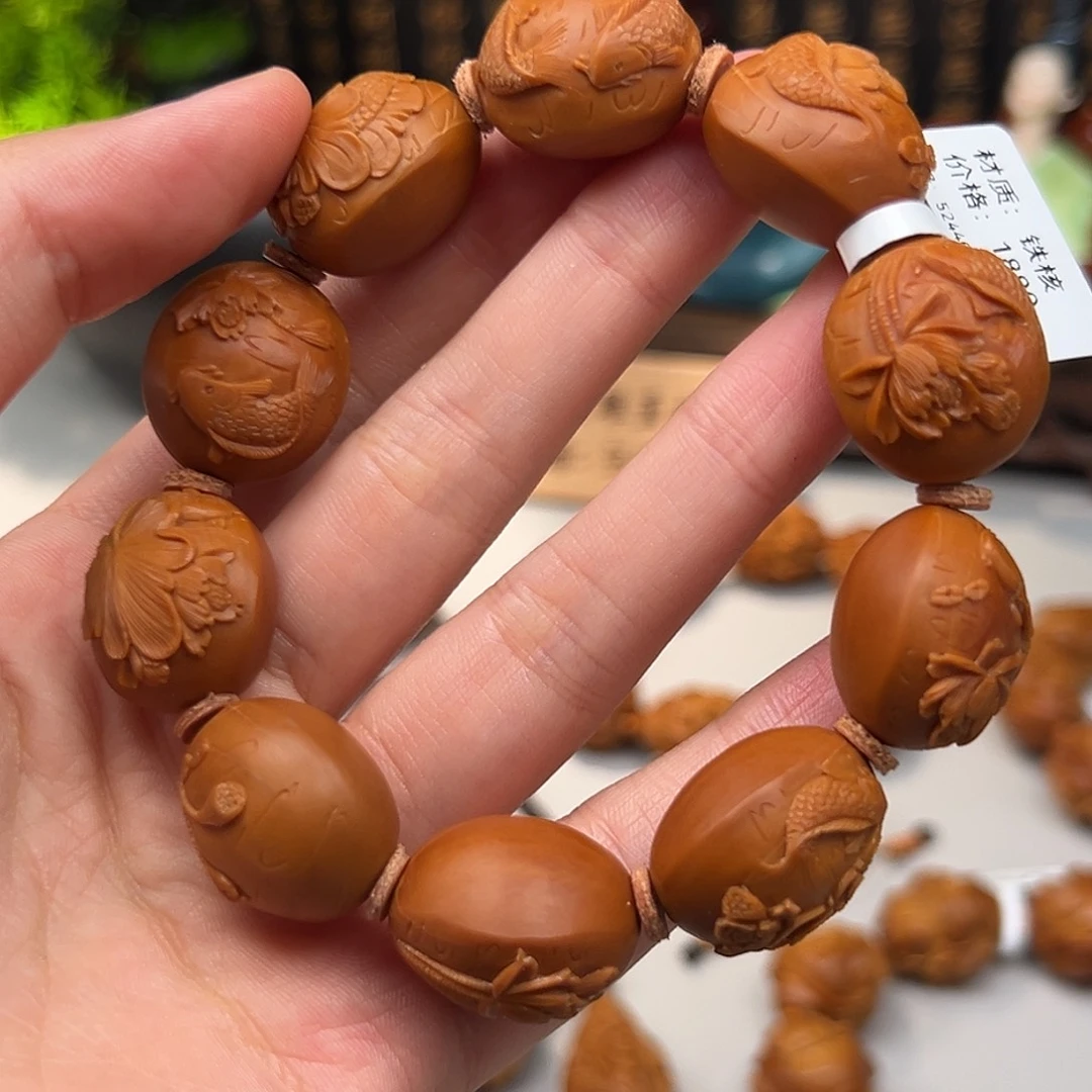 手串/手链橄榄核年年有鱼1.9/2.2铁核