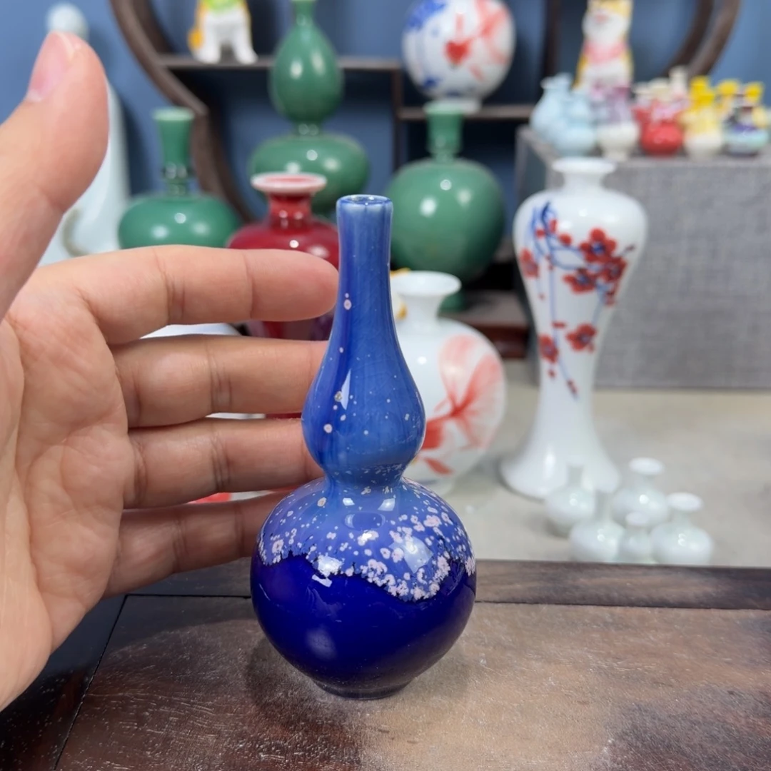 陶瓷手工小花器摆件