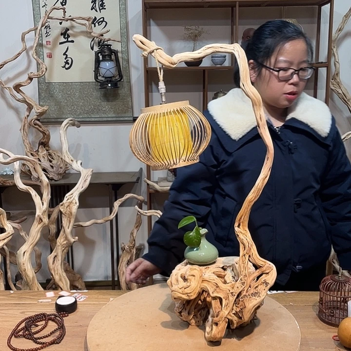 木杜鹃根根艺摆件2