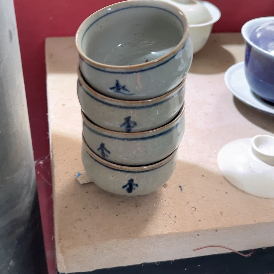 杯翔***军青花瓷器青花瓷器