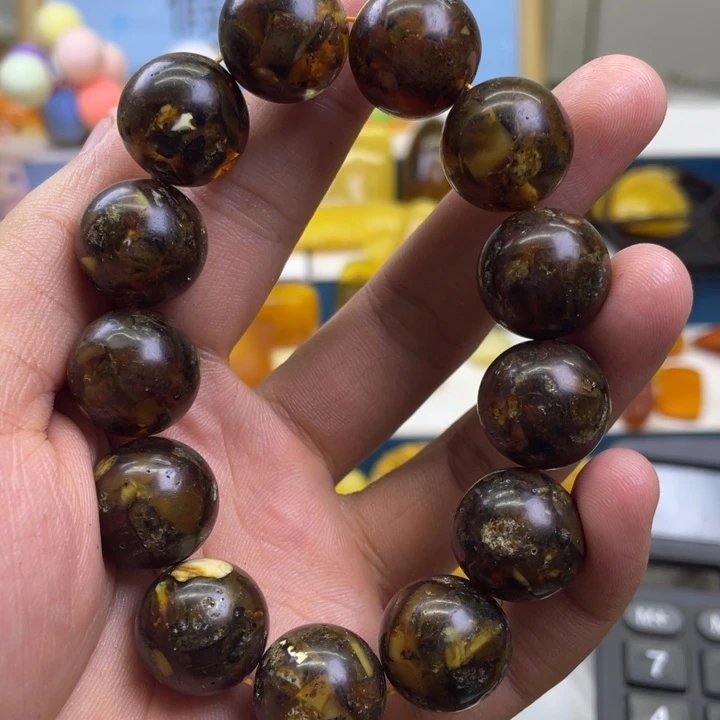 琥珀未镶嵌珠宝奇石