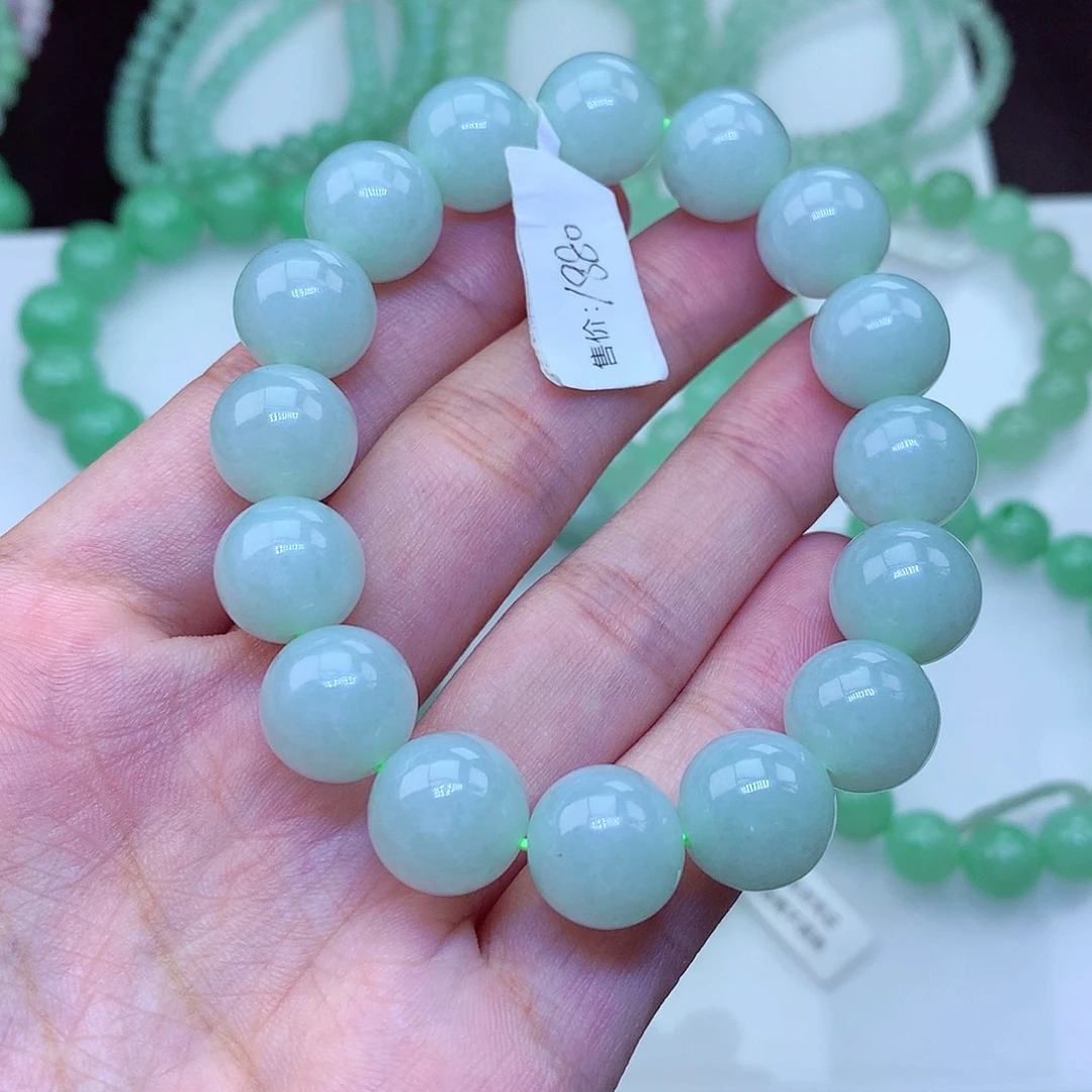 翡翠未镶嵌毛衣链卡13