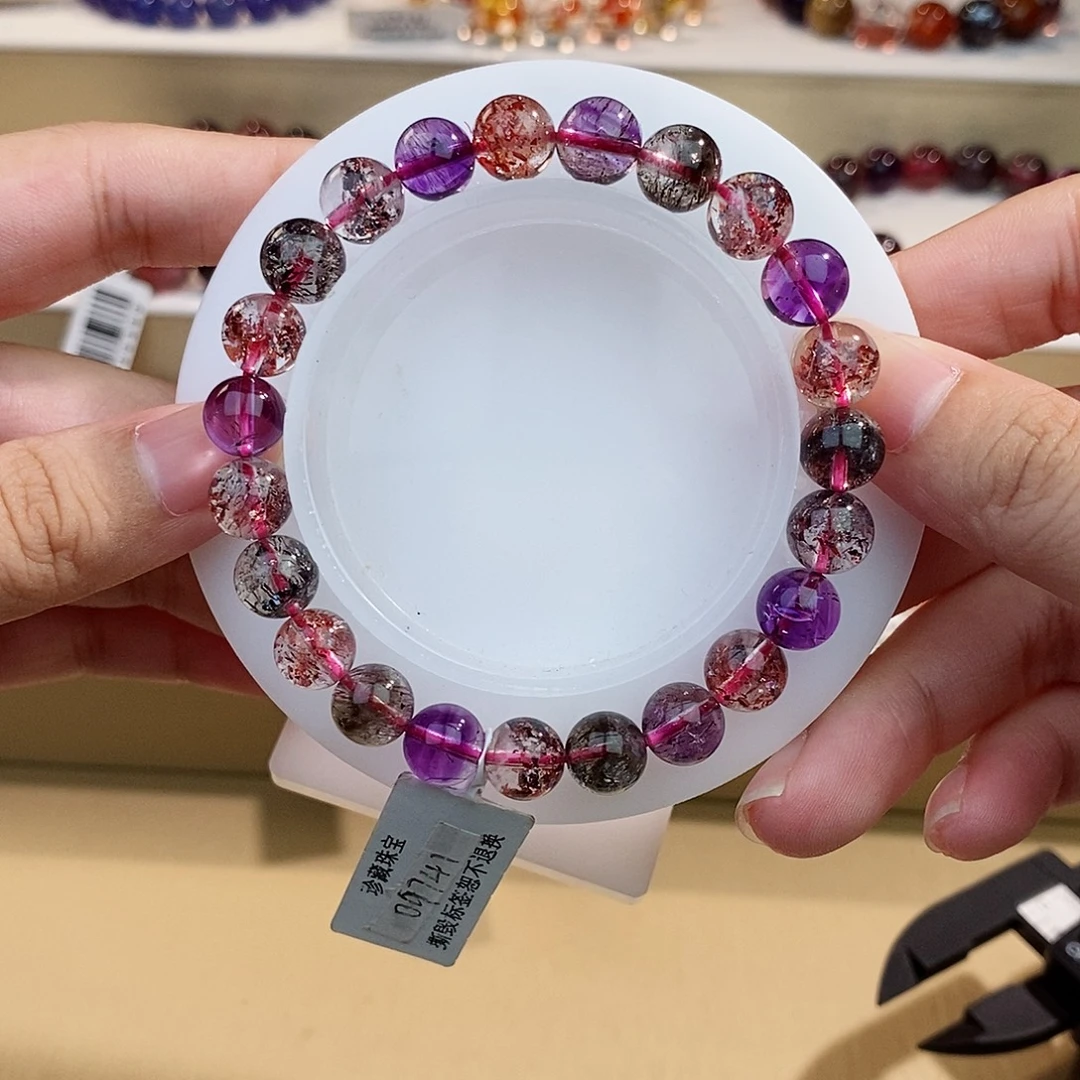 水晶未镶嵌手链黑加仑8