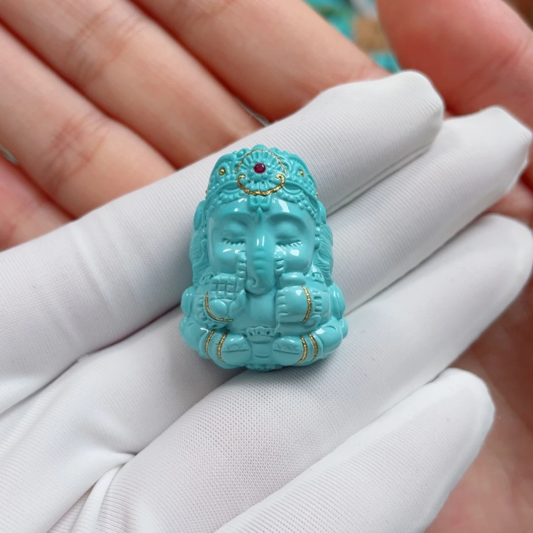 未镶嵌绿松石珠宝奇石