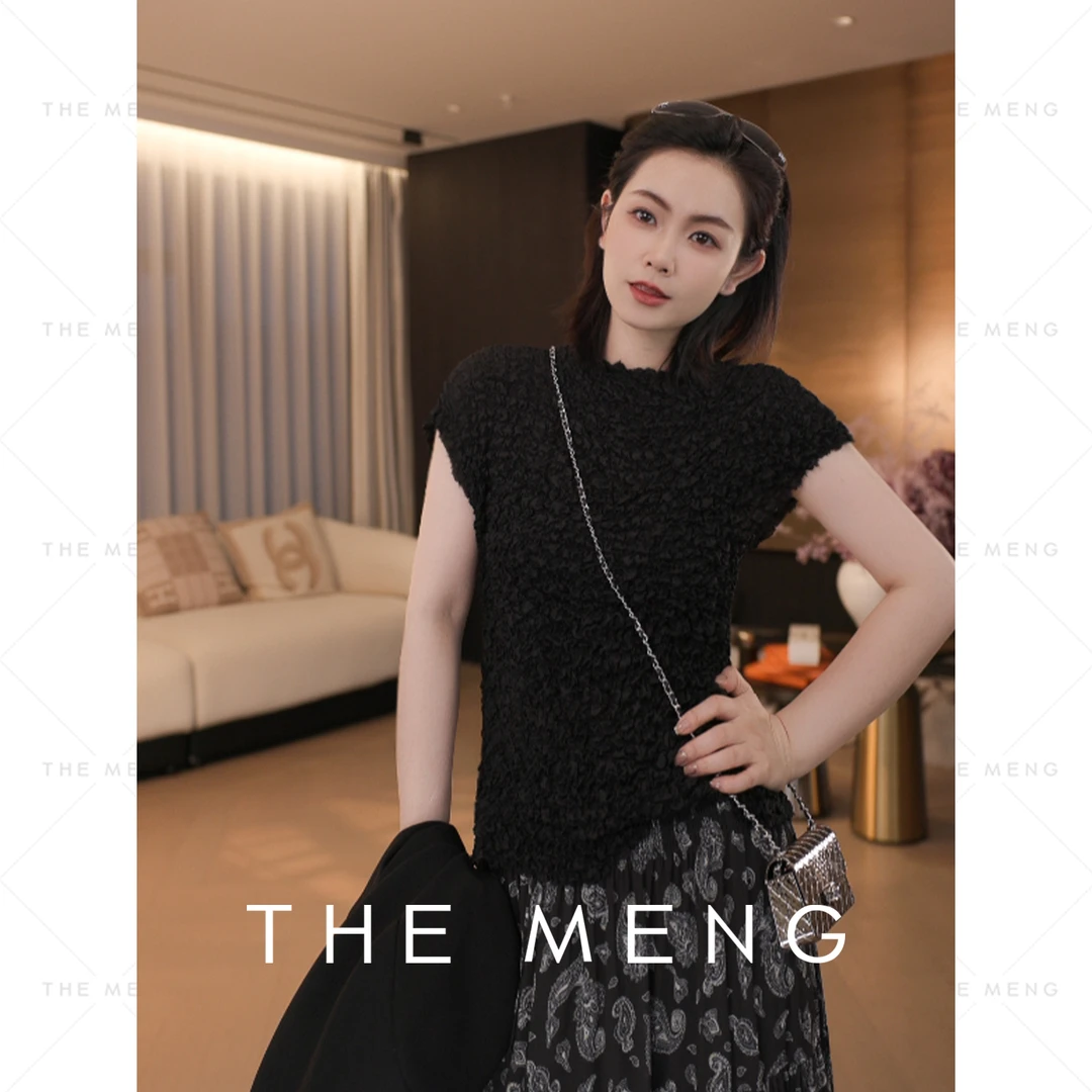 THE MENG【同心】21姆米桑蚕丝极简通勤修身打底针织衫#M251D0036