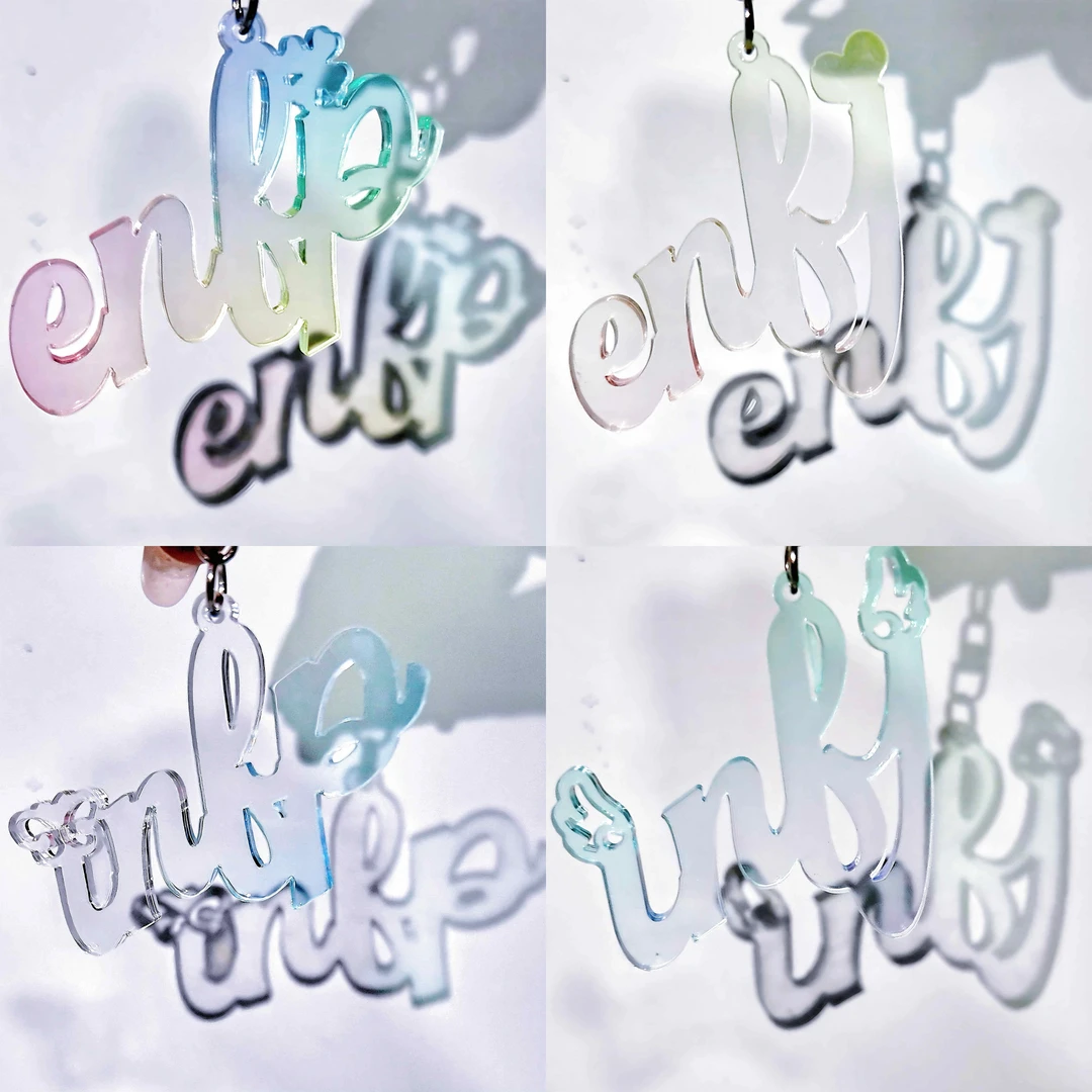 MBTI16型人格无边亚克力挂件半透明文艺挂件文字挂件