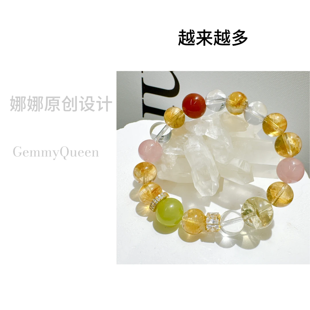 925银合成锆石手链  娜娜GQ “越来越多 ”10-14mm手串多样性发其一