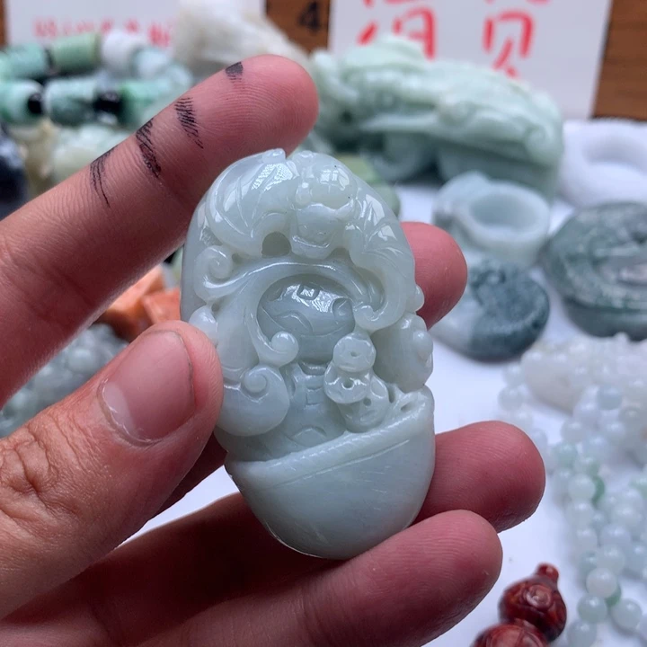 颈饰未镶嵌翡翠保真天然a货翡翠
