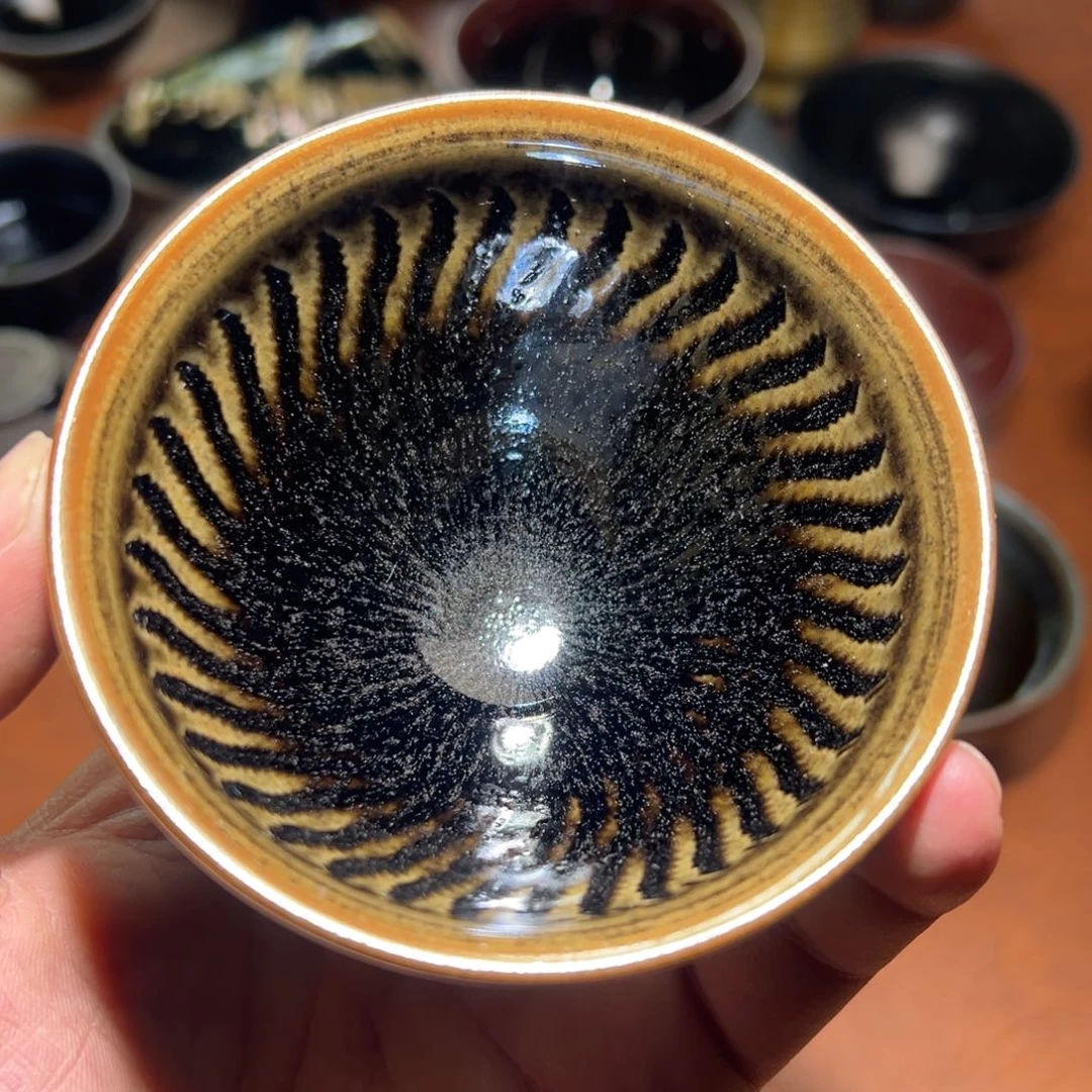 茶盏柴烧主人杯建窑建盏茶盏