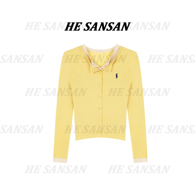 【SANSAN】气质休闲轻奢百搭减龄时尚假两件DY-4508