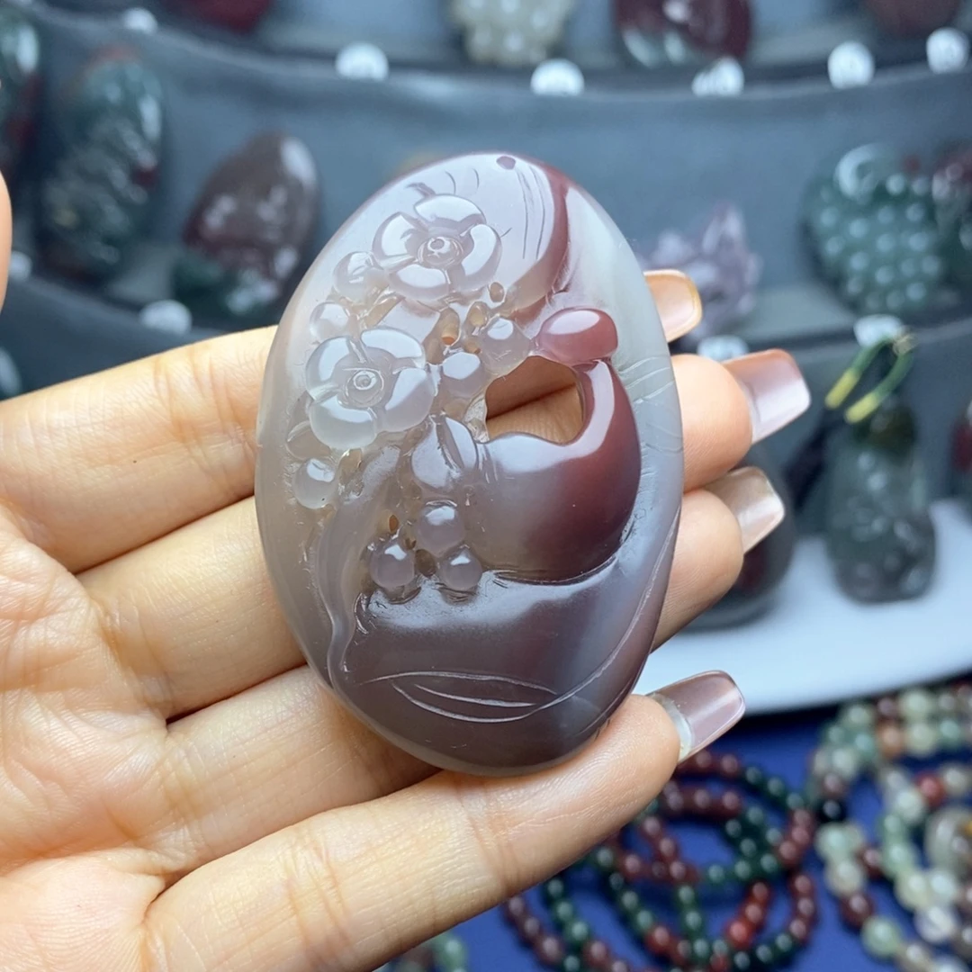 玛瑙/玉髓未镶嵌吊坠(不含链)