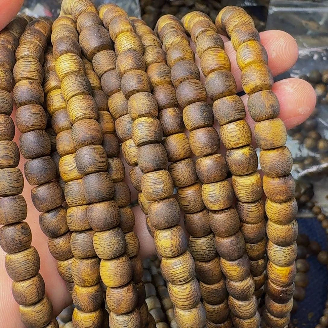 沉香手串陆河老型鼓珠卡七多样性发一