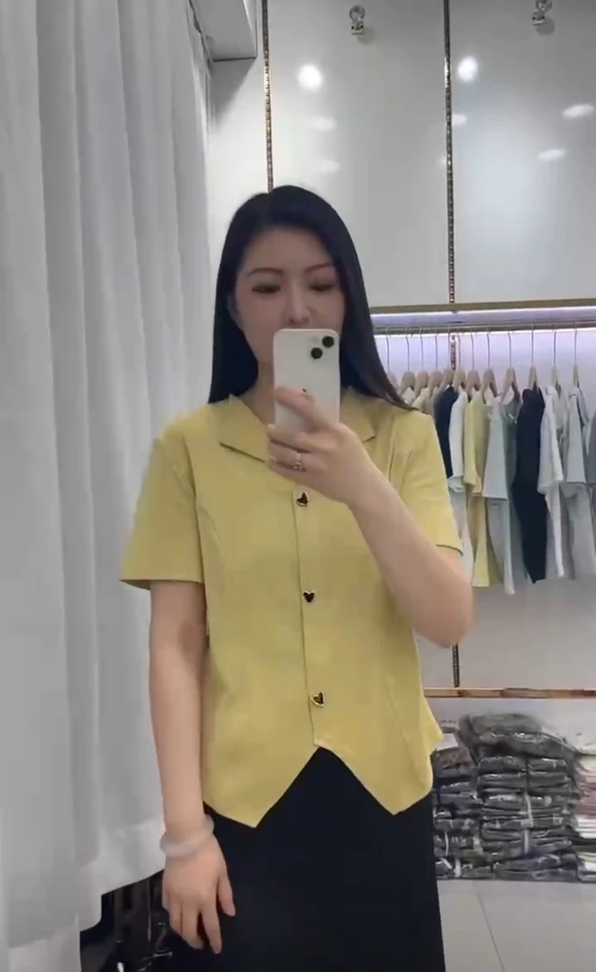 8号中长款纯色常规款修身型短袖T恤女士潮流时尚修身