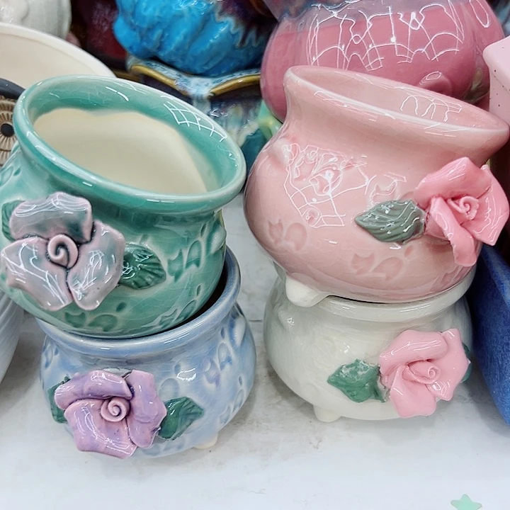 有孔，满10元发货多肉陶瓷花盆