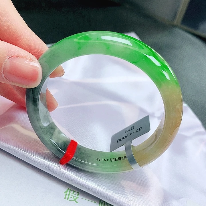 翡翠未镶嵌手镯缅甸天然a货翡翠手镯