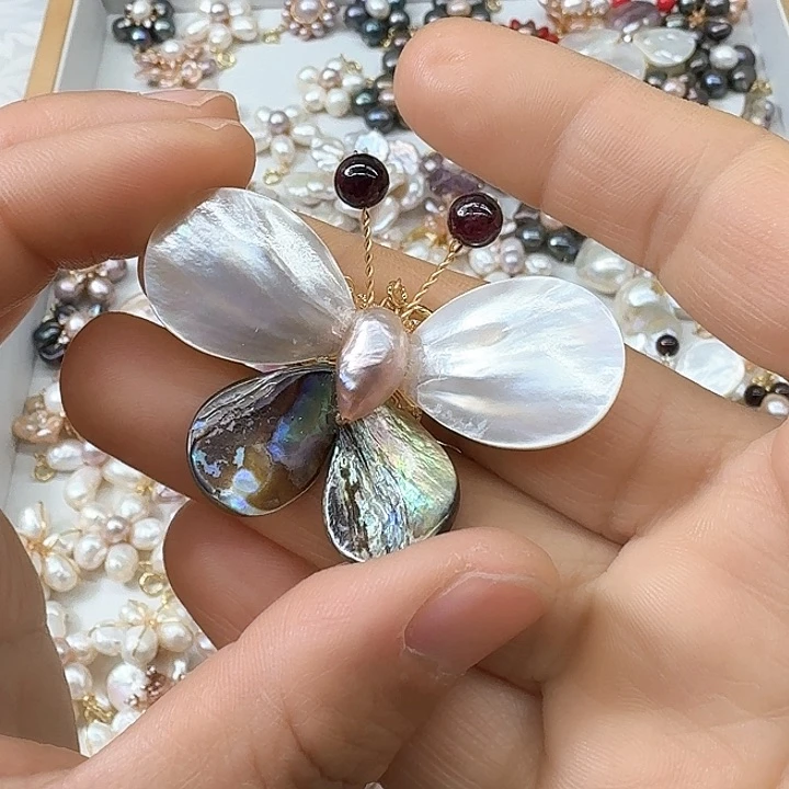 淡水珍珠颈饰银S925镶嵌