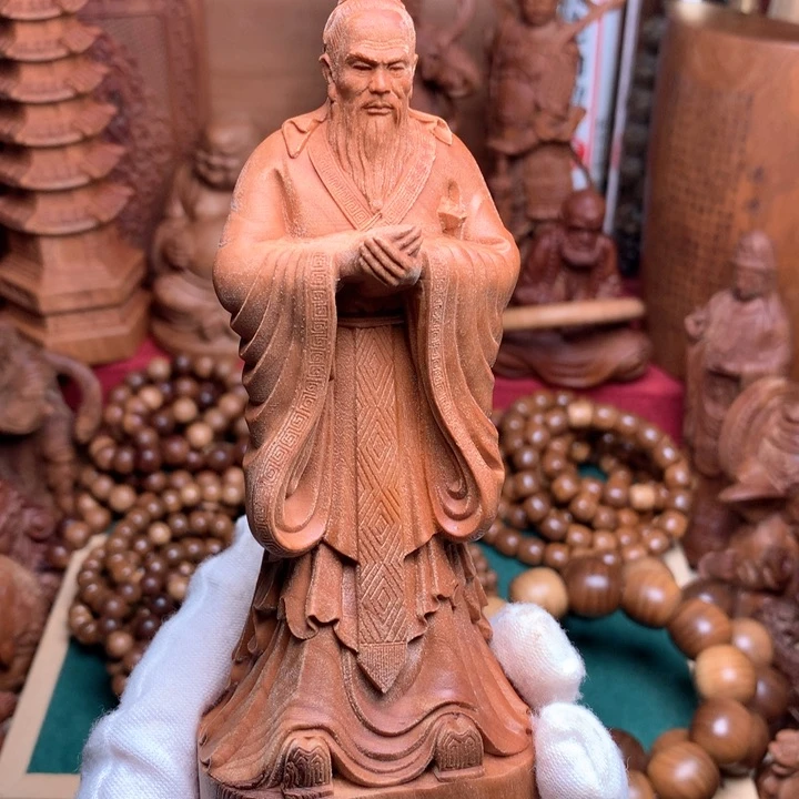 檀香木其他老山檀手把件吊坠微瑕