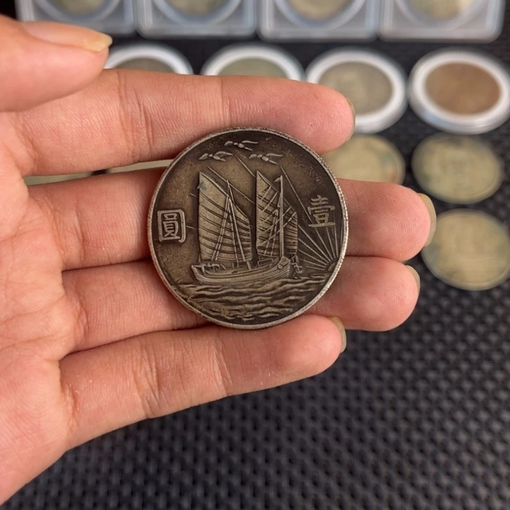 金属大头龙洋船洋工艺品