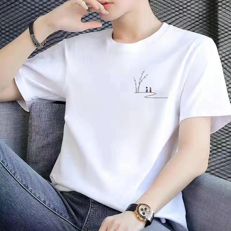 【上新】2025潮流纯棉圆领短袖百搭男女同款情侣款多种图案1