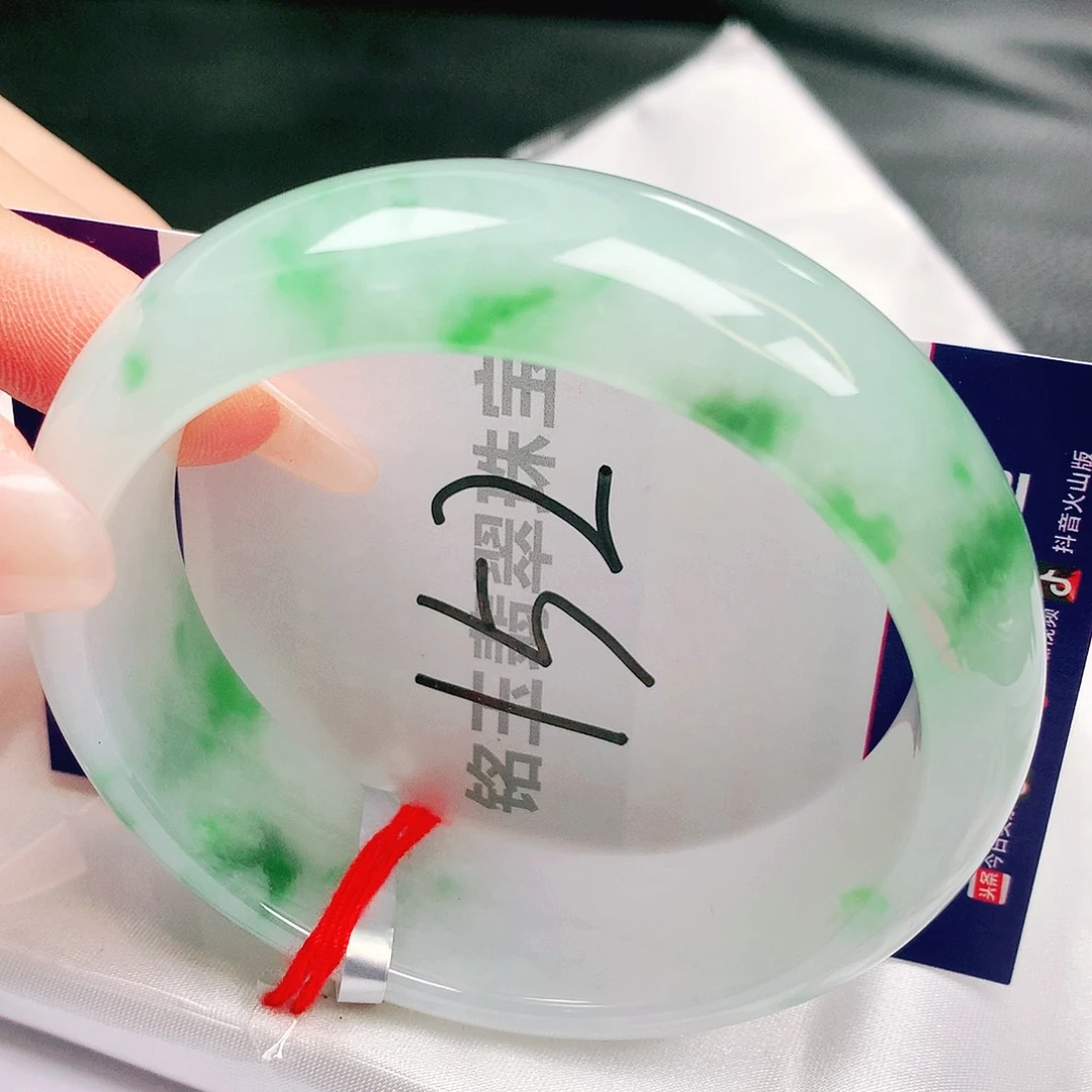 翡翠未镶嵌手镯缅甸天然a货翡翠手镯