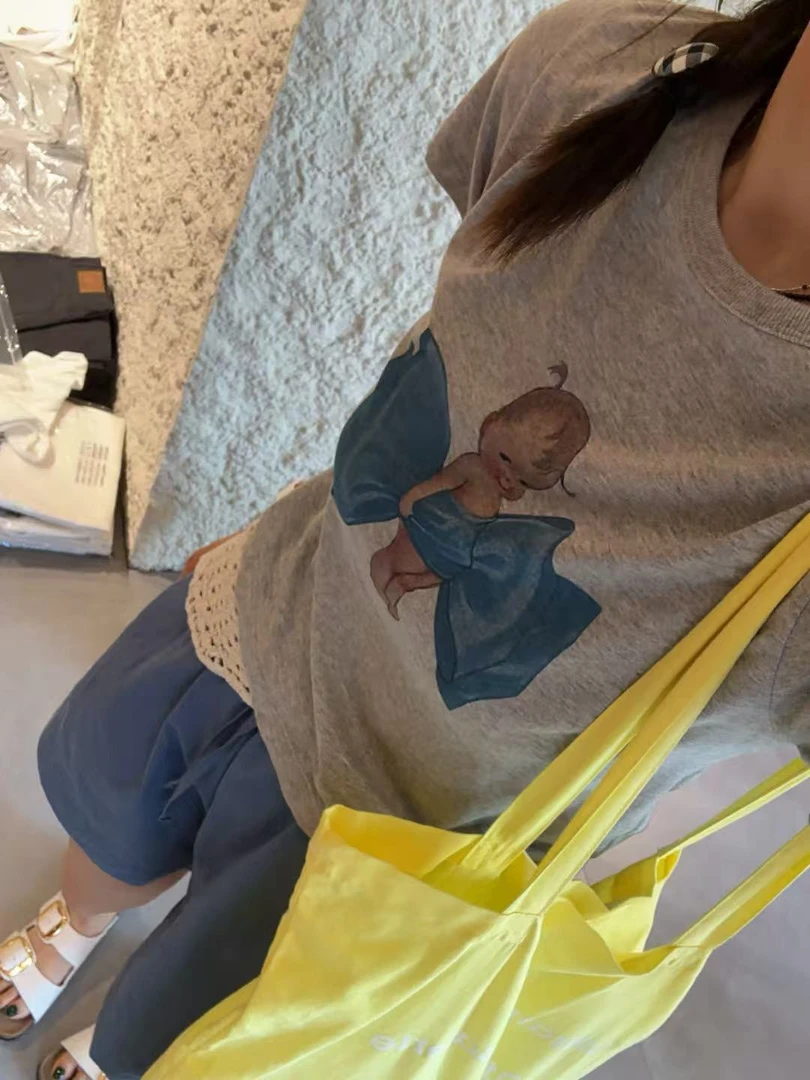 东大门CH圆领卡通小孩印花短袖T恤NO退180