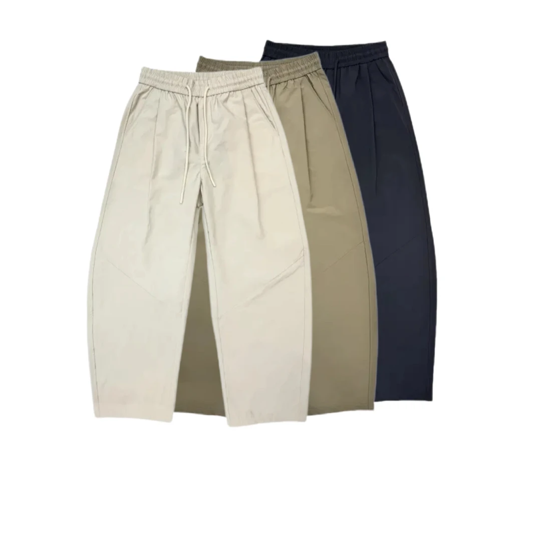 夏季男士速干休闲小直筒裤晾感简约潮流90193