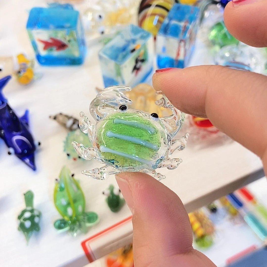 琉璃手工艺品S***l螃蟹