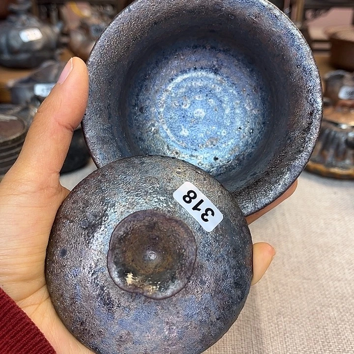 裸柴烧陶瓷手工茶器