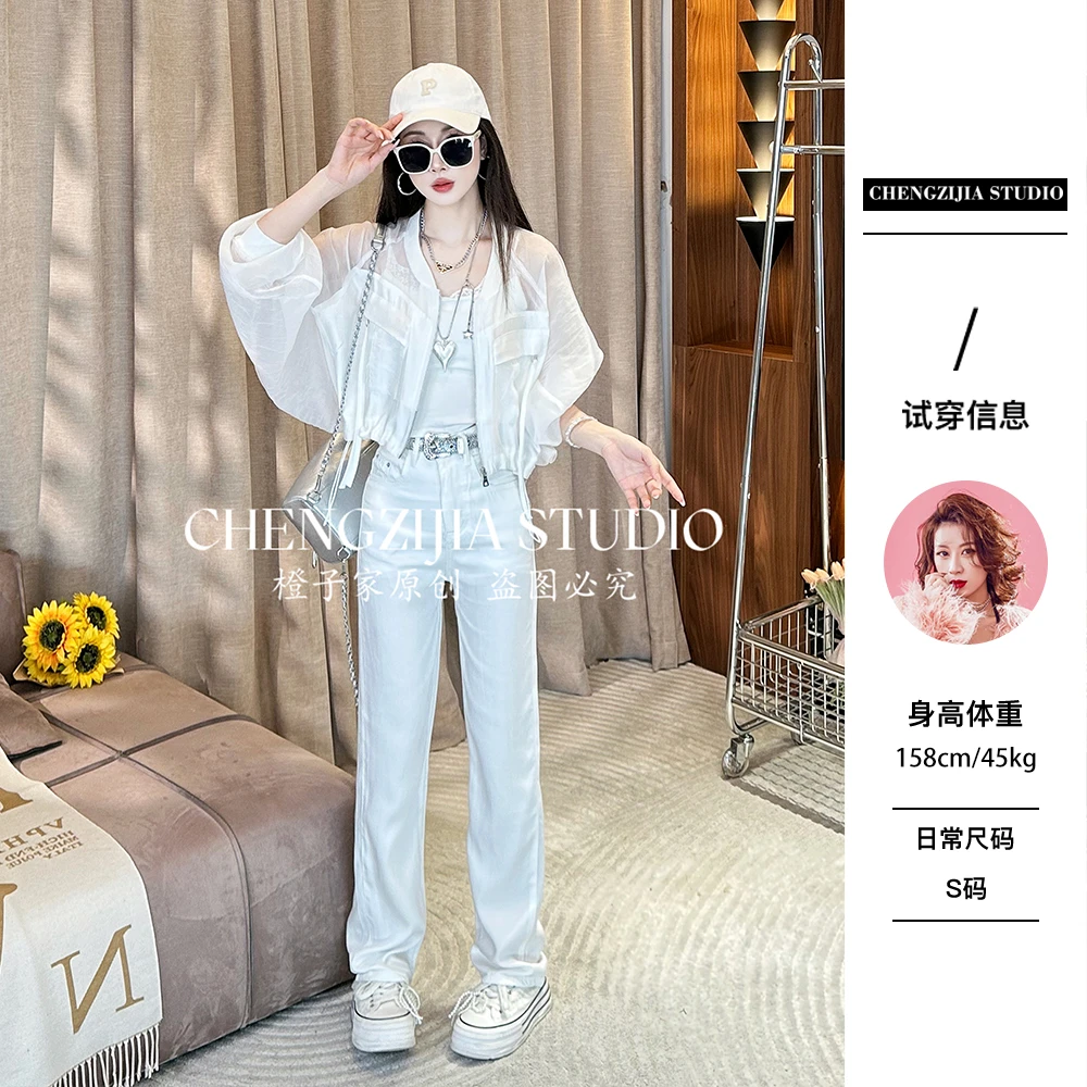【裴诗婷】橙子·studio【东方美学】CS00048飘带口袋防晒衣衬衫