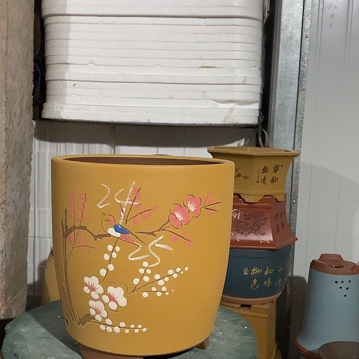 紫砂花盆紫砂花盆