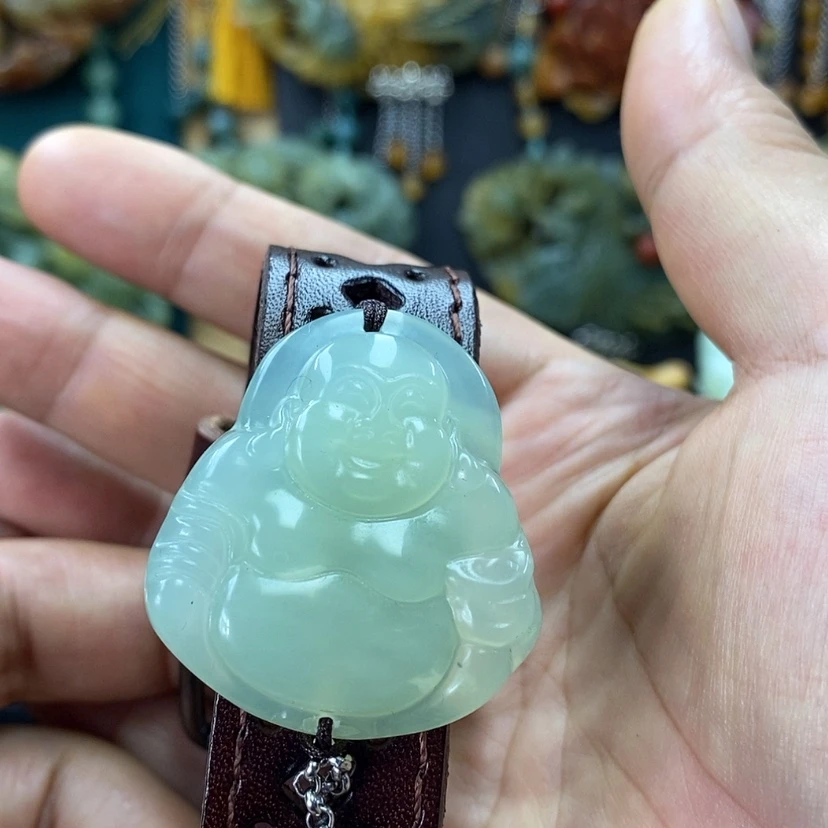 【闪购商品】蛇纹石玉未镶嵌手牌