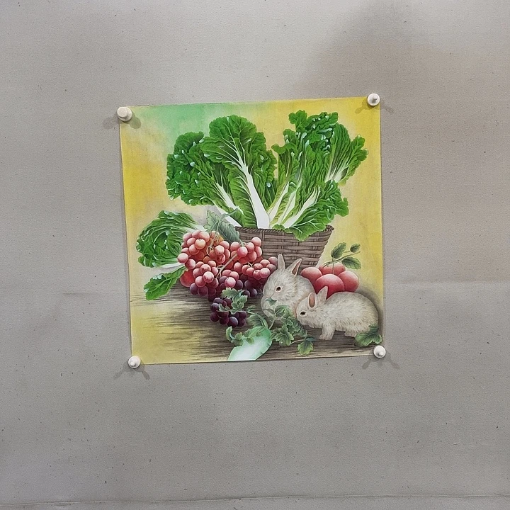 国画工笔画作品任海鲜画