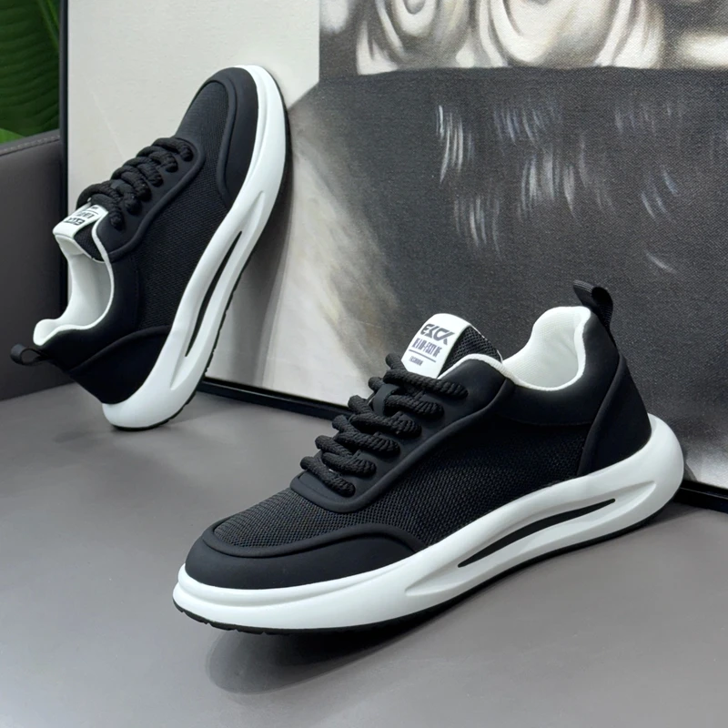 男鞋2025新款夏季透气小白鞋网面百搭轻质运动休闲鞋男士低帮板鞋