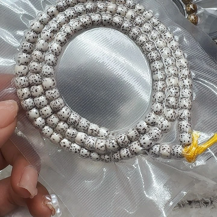 星月菩提手串400傲世半臂白星月菩提河豚65桶108