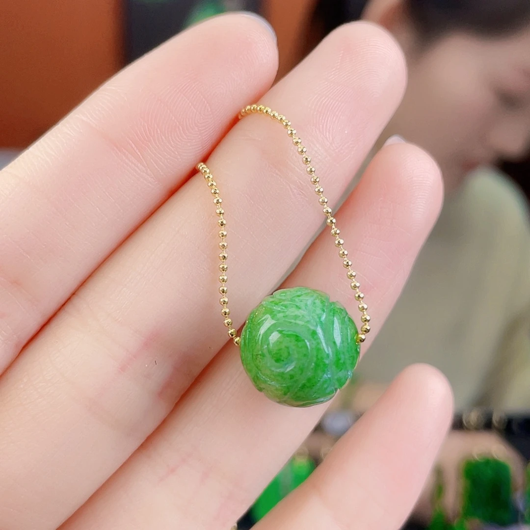 翡翠未镶嵌耳饰饰品