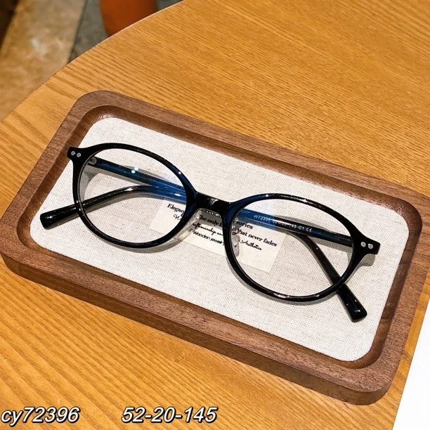 小羊精选书呆子眼镜带鼻托黑框可配近视高度数韩系穿搭博主椭圆款