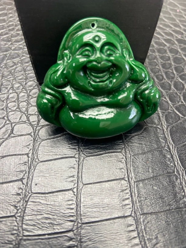 【镇店收藏 正品保障】 320时尚绿色佛公吊坠