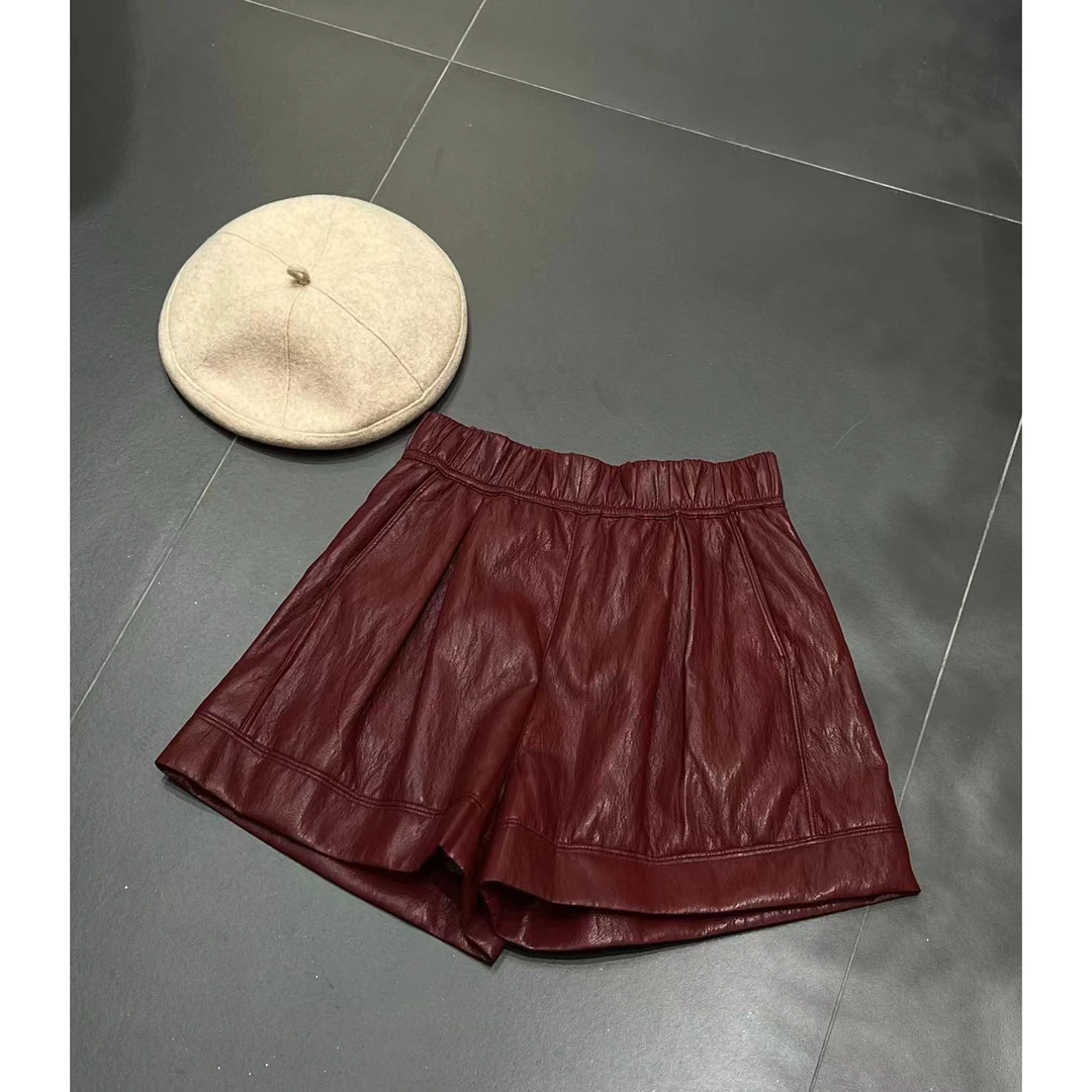 秋冬的质感裤子版型百搭一切的高腰A字短裤网红2025洋气休闲显瘦