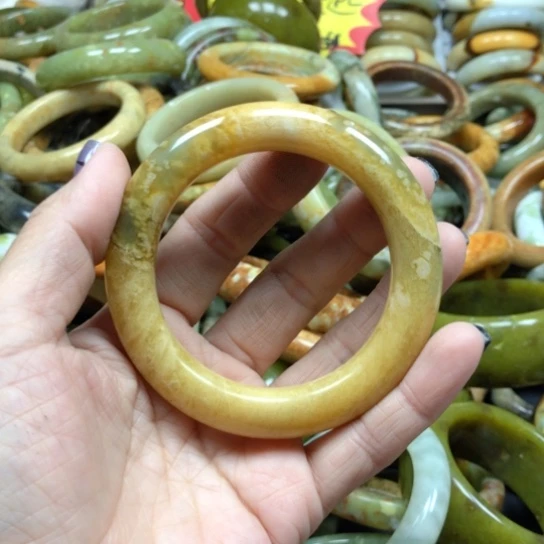未镶嵌蛇纹石玉手镯?****?